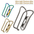 Brushed Gold Titanium Bicycle Water Holder