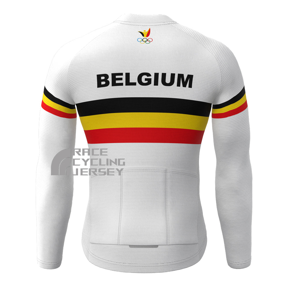 Belgium Galou Fleece Long Cycling Jersey