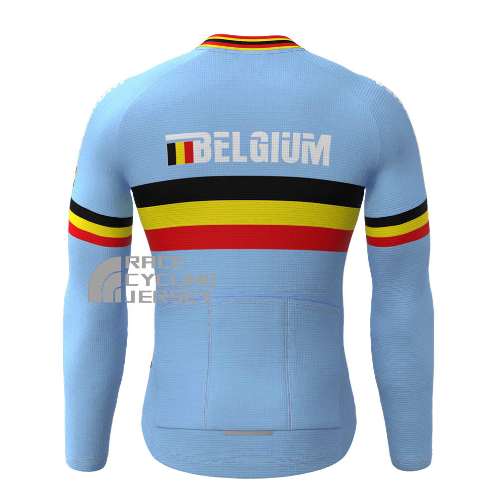 2016 Belgium Fleece Long Cycling Jersey