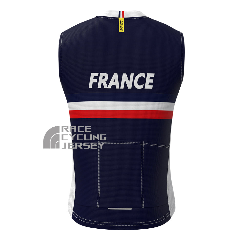 France LOOK Fleece Sleeveless Cycling Jersey