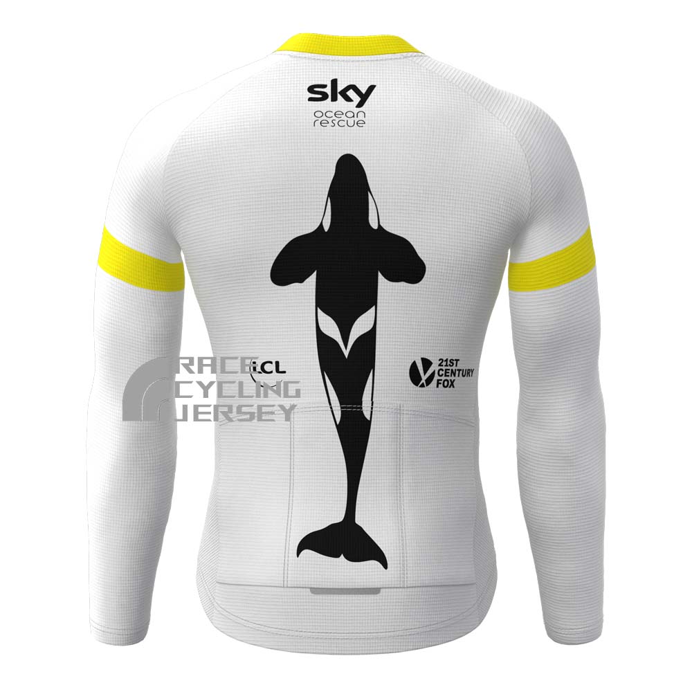 Sky Ocean Rescue Fleece Long Cycling Jersey
