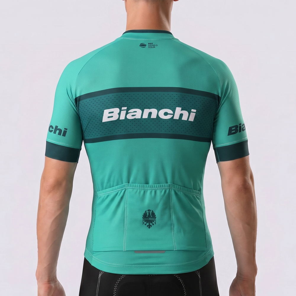 UCI Bianchi Short Sleeves Cycling Jersey