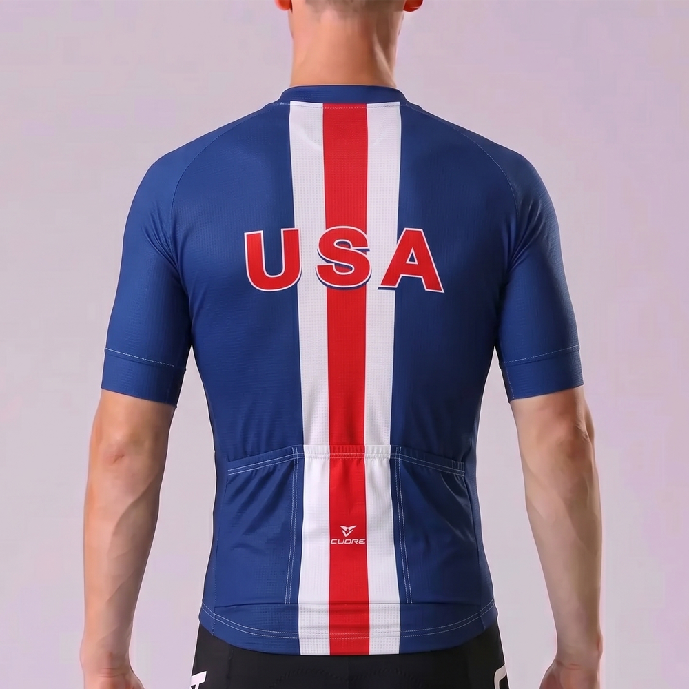 USA Short Sleeves Cycling Jersey