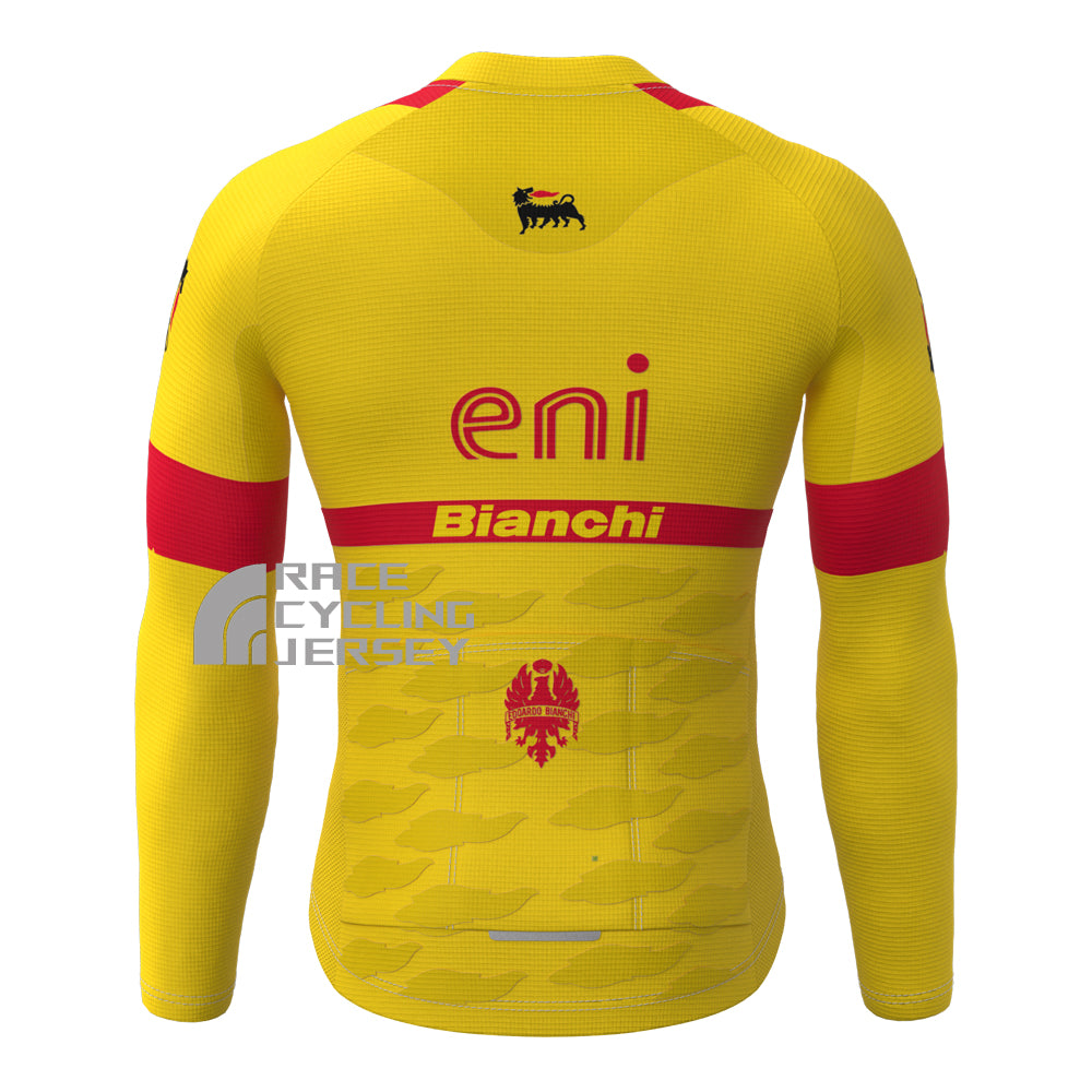 Eni Bianchi Fleece Long Cycling Jersey