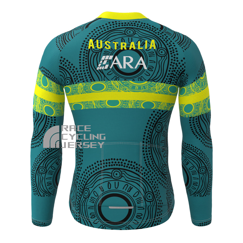 Australia DeSport Fleece Long Cycling Jersey