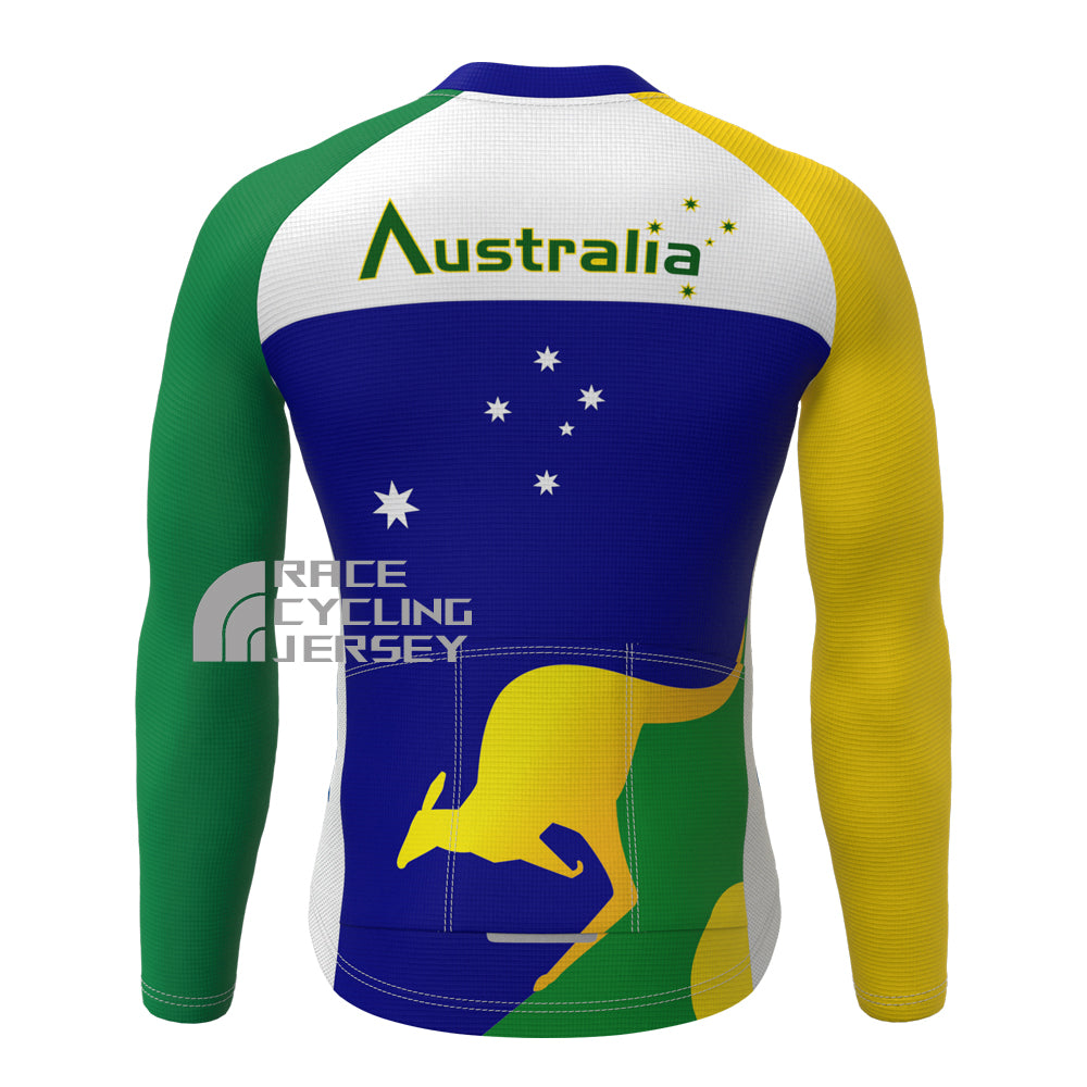 Australia Fleece Long Cycling Jersey