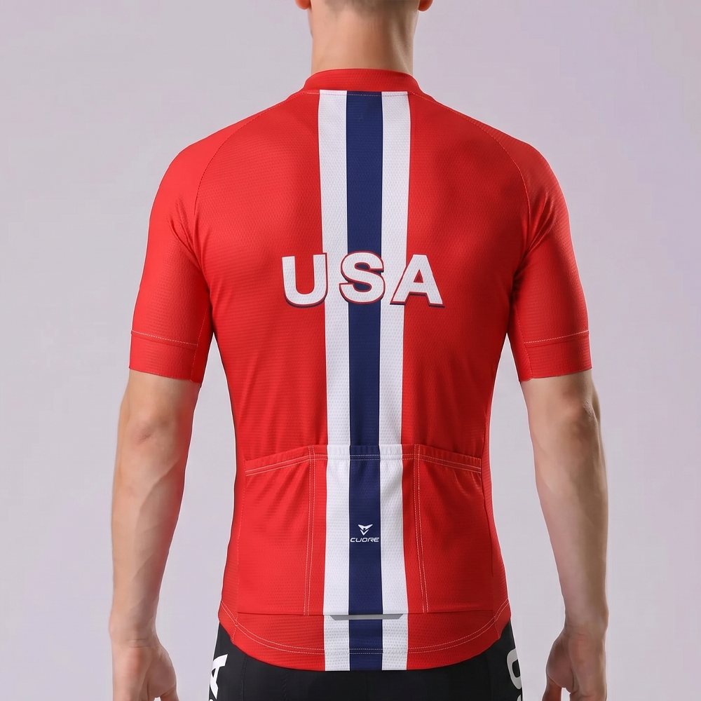 United States Short Sleeves Cycling Jersey