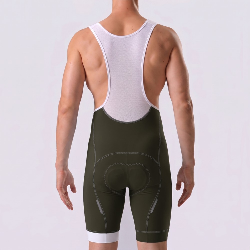 Army Green Bib Cycling Shorts