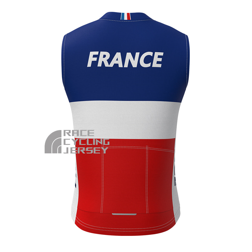 France CORIMA Fleece Sleeveless Cycling Jersey