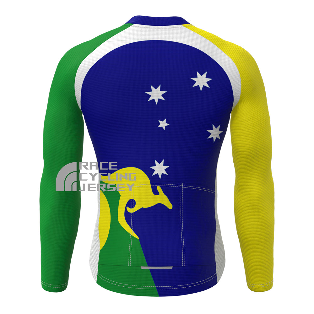 Kangaroo Australia Fleece Long Cycling Jersey