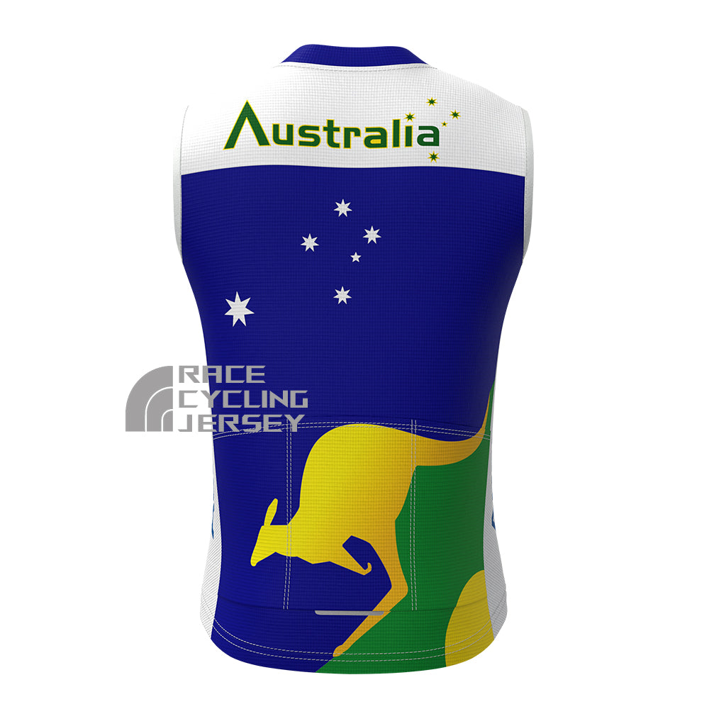 Australia Fleece Sleeveless Cycling Jersey
