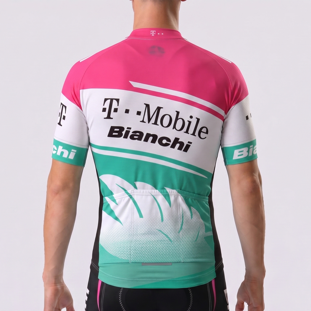 T-Mobile Bianchi Short Sleeves Cycling Jersey