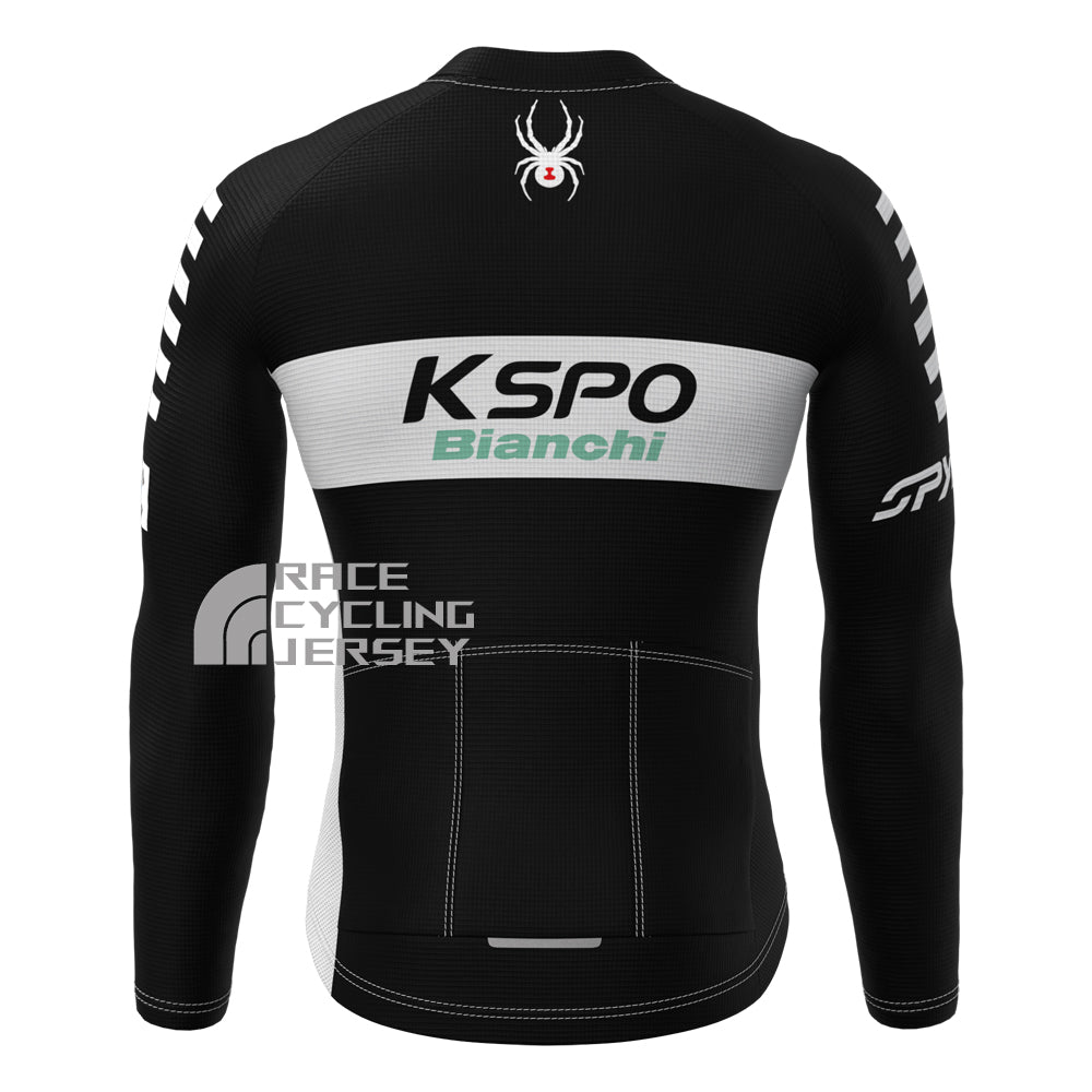 KSPO Bianchi Fleece Long Cycling Jersey