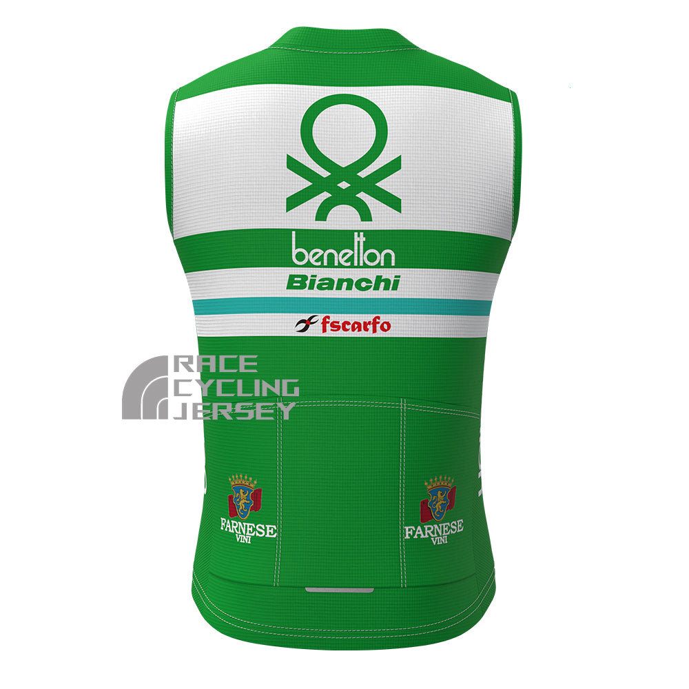Benetton Bianchi Fleece Sleeveless Cycling Jersey