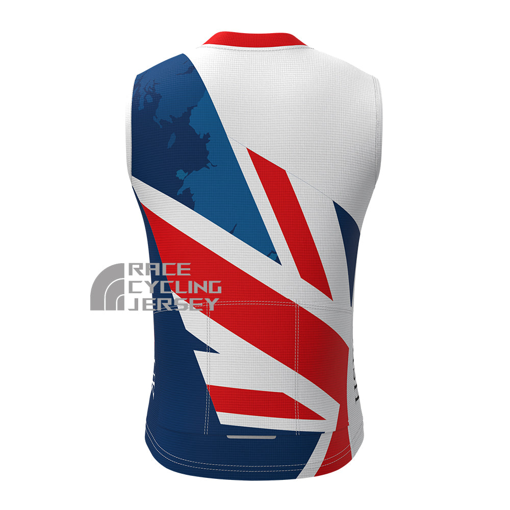 2017 United Kingdom Fleece Sleeveless Cycling Jersey