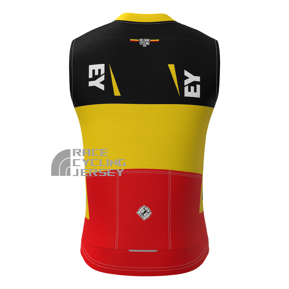 Belgium Tomgtr7 Fleece Sleeveless Cycling Jersey