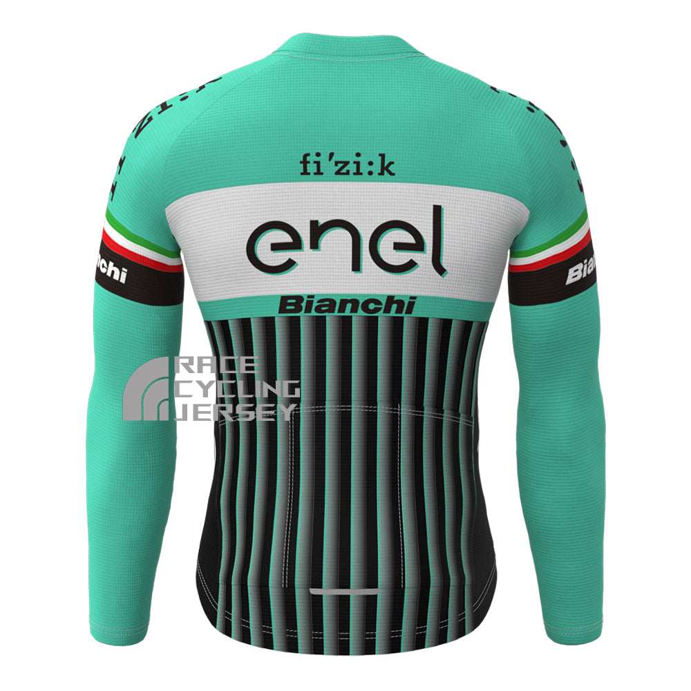 ENEL Bianchi Fleece Long Cycling Jersey