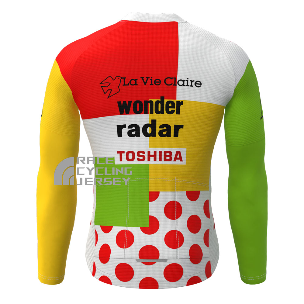 1987 La Vie Claire Fleece Long Cycling Jersey
