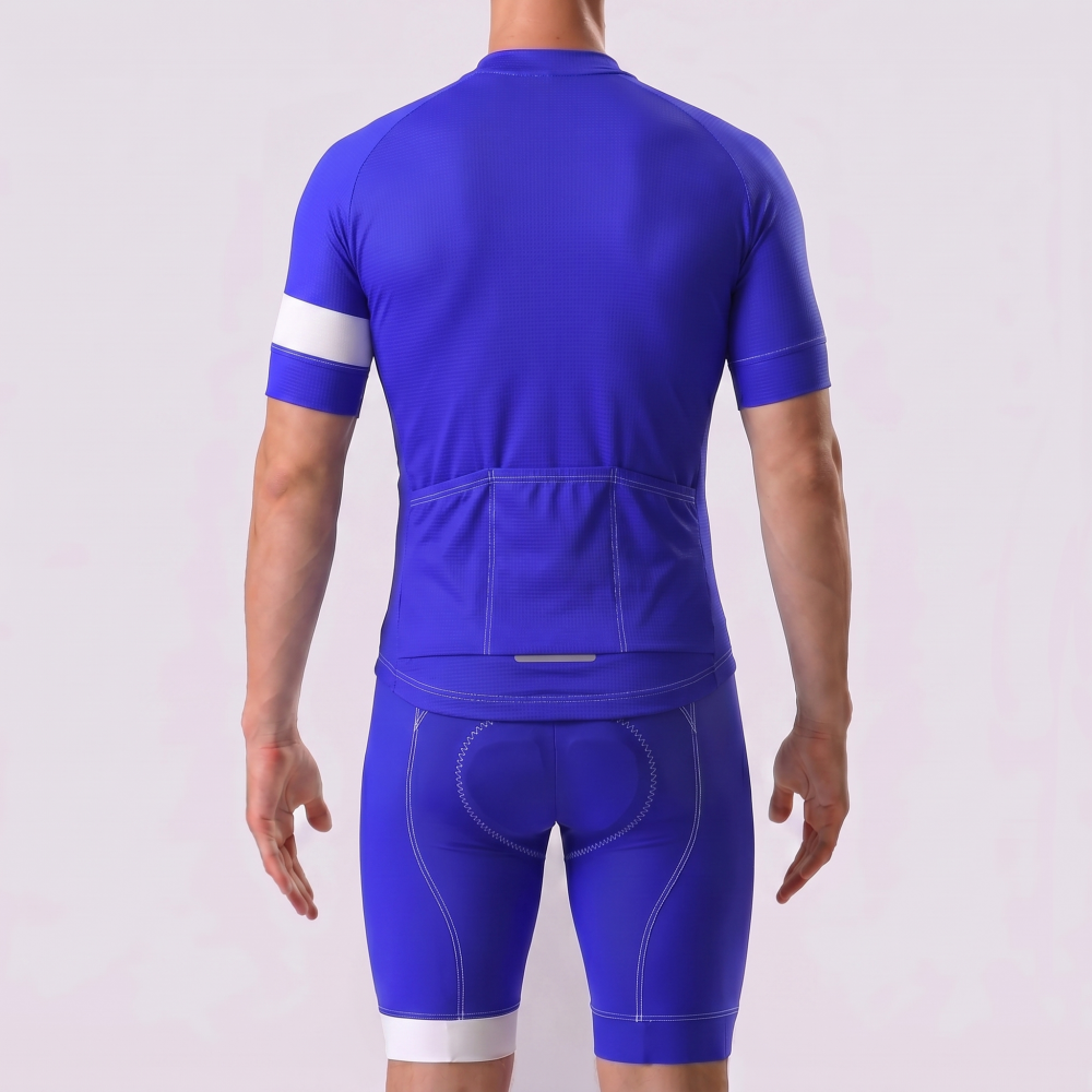 Dark Blue Short Sleeves Cycling Kits