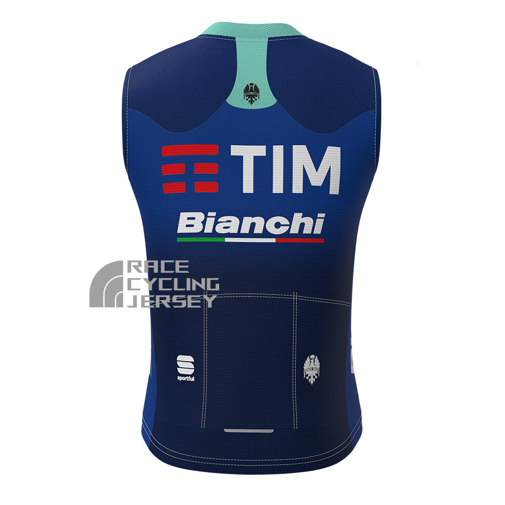 TIM Bianchi Fleece Sleeveless Cycling Jersey