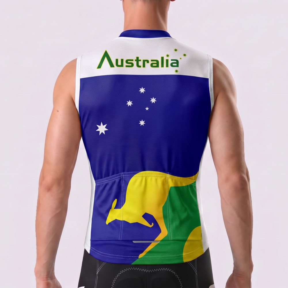 Australia Windproof Sleeveless Cycling Jersey