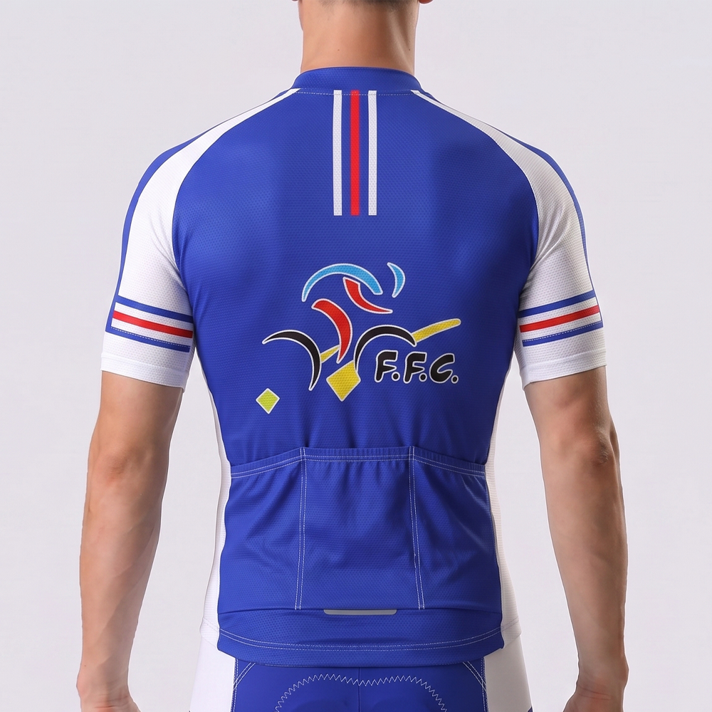 2003 France Short Sleeves Cycling Jersey