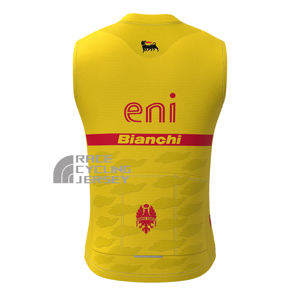 Eni Bianchi Fleece Sleeveless Cycling Jersey