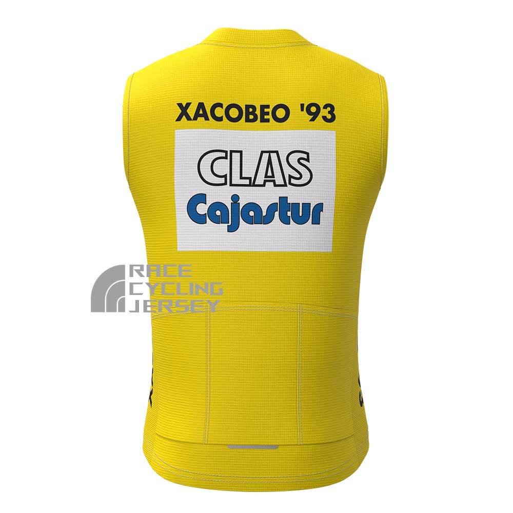 1992 CLAS Cajastur Fleece Sleeveless Cycling Jersey