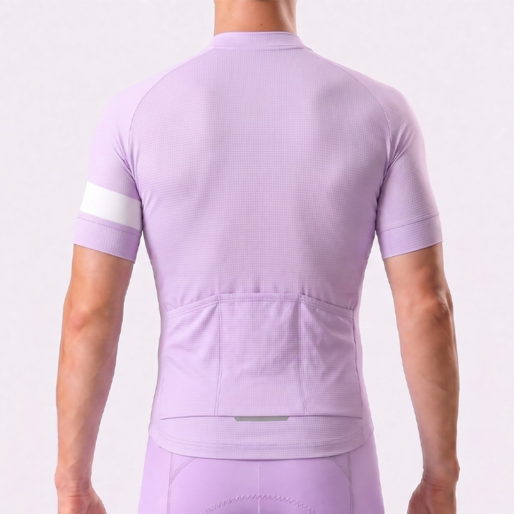 Macaron purple Short Sleeves Cycling Jersey