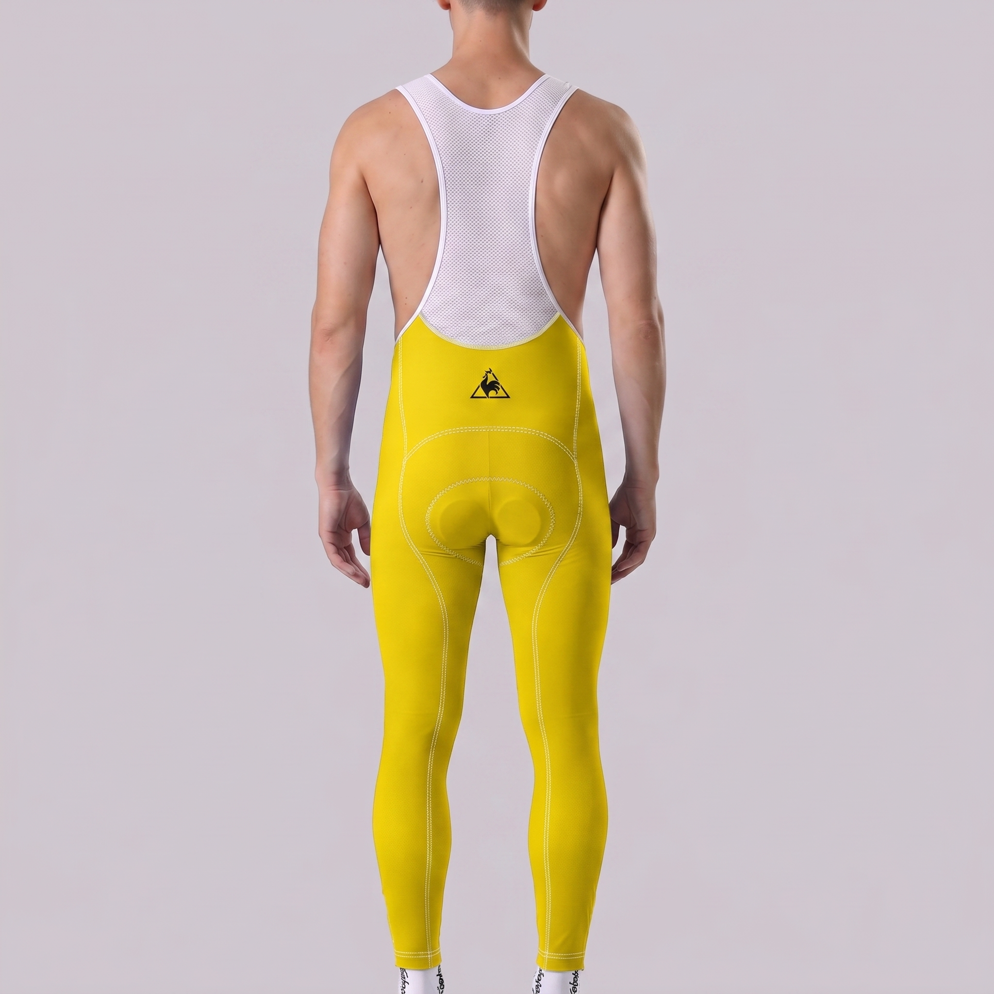 Yellow MOLTENI Fleece Bib Cycling Pants
