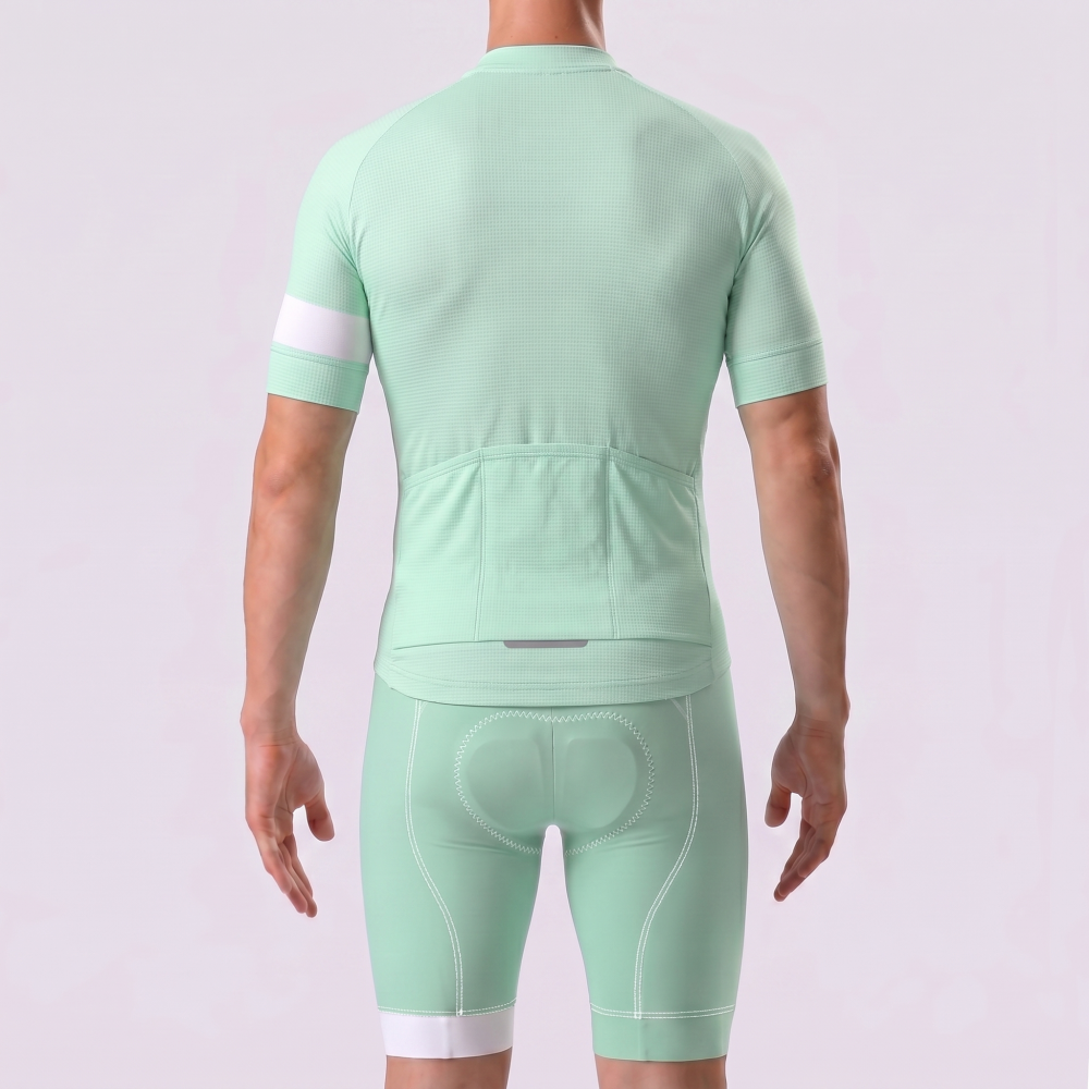 Macaron Green Short Sleeves Cycling Kits