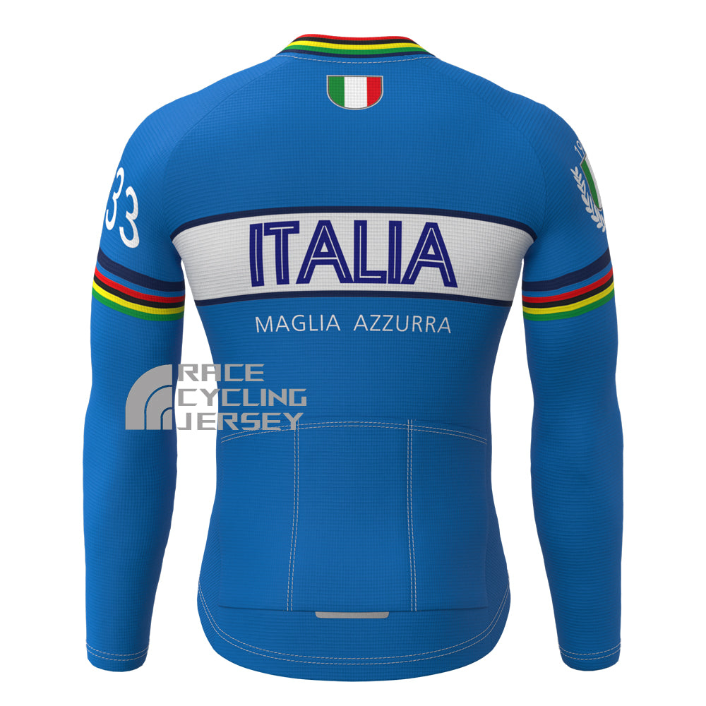 1993 ITALIA Fleece Long Cycling Jersey