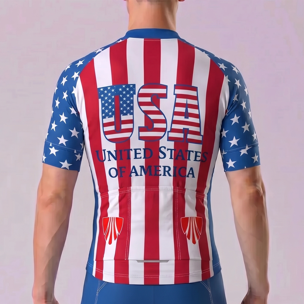 UNITED STATE OF AMERICA Short Sleeves Cycling Jersey