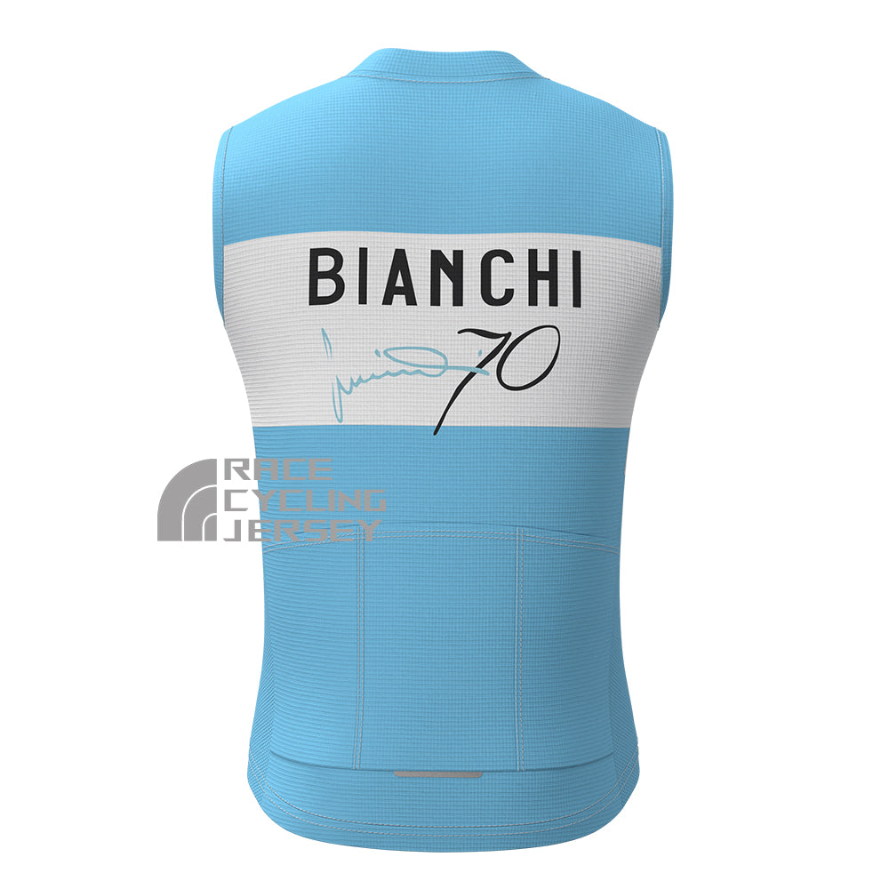 70 Bianchi Fleece Sleeveless Cycling Jersey