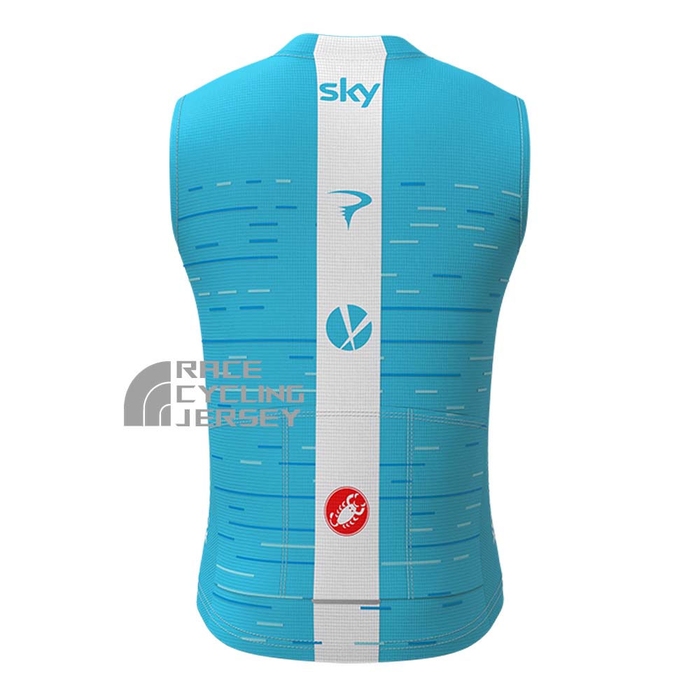 2018 Sky Rapha Fleece Sleeveless Cycling Jersey