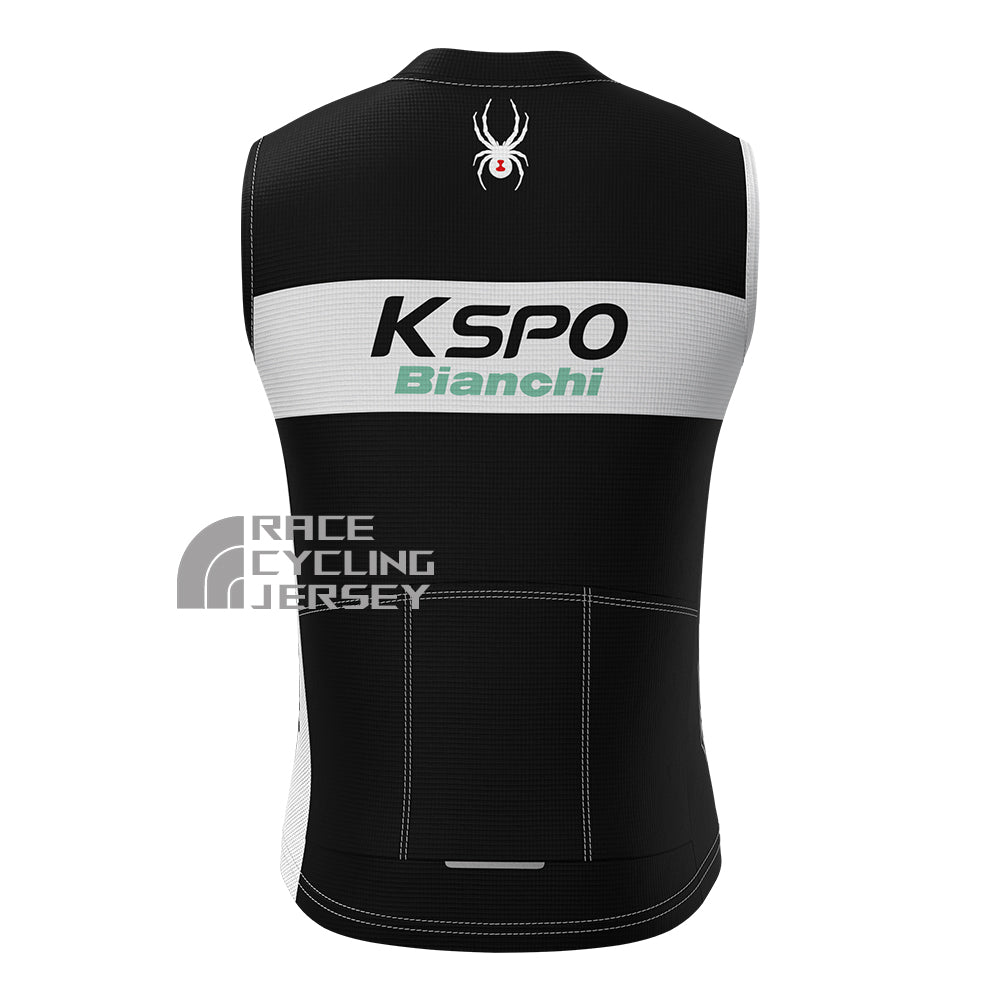 KSPO Bianchi Fleece Sleeveless Cycling Jersey