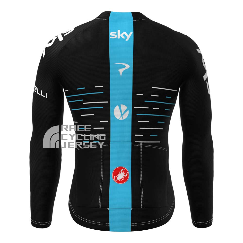 2017 Sky Castelli Fleece Long Cycling Jersey