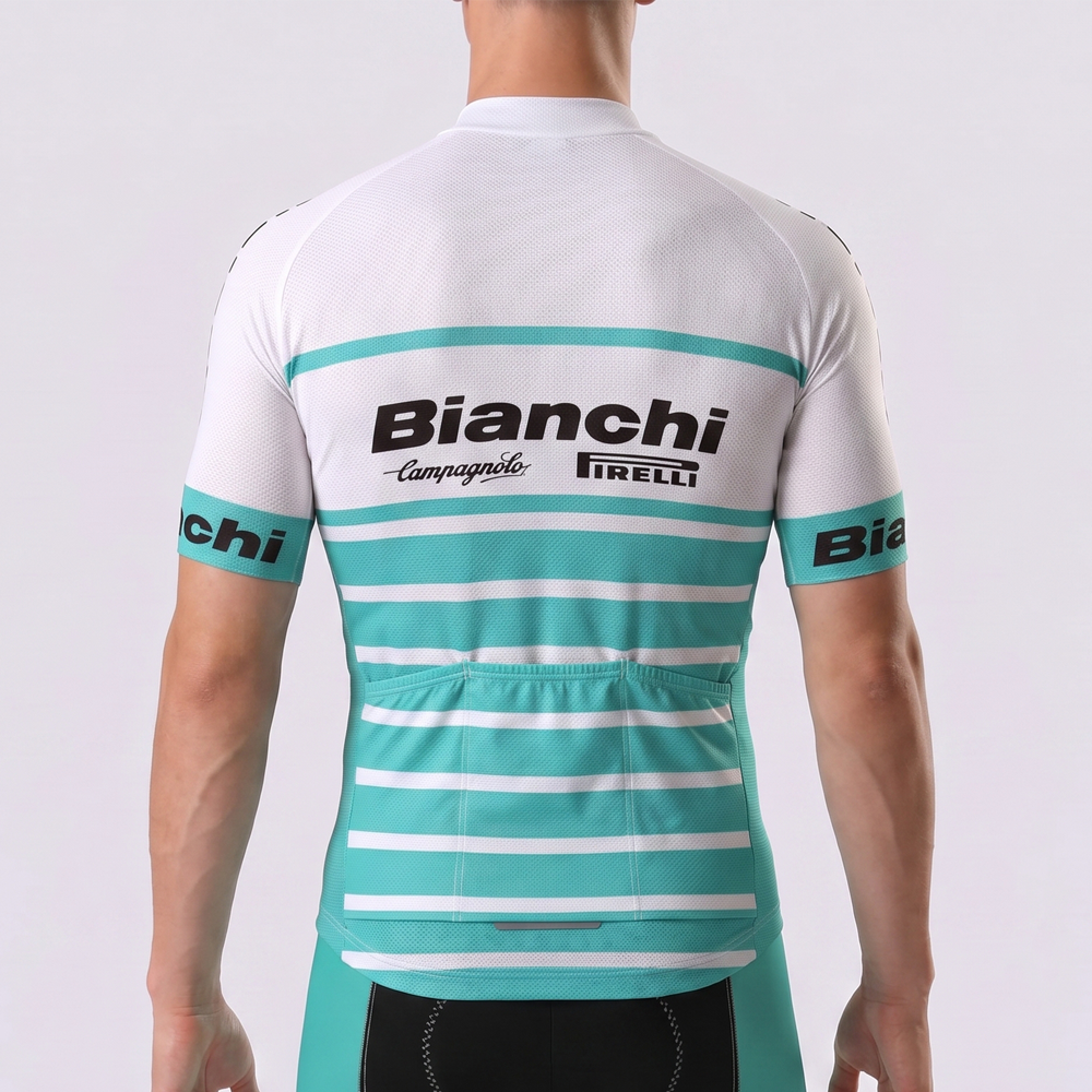 MEDION Bianchi Short Sleeves Cycling Jersey