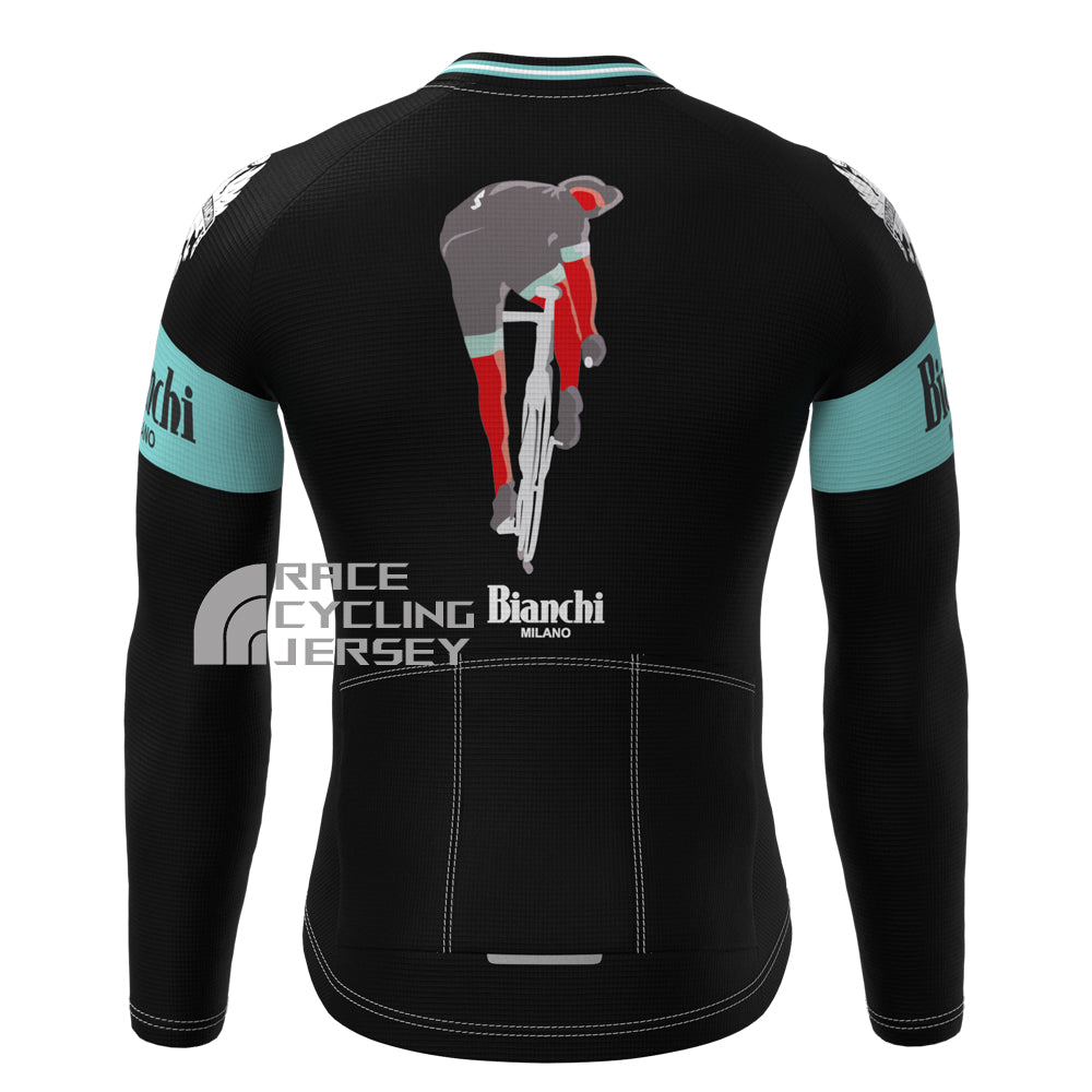 Rider Bianchi Fleece Long Cycling Jersey