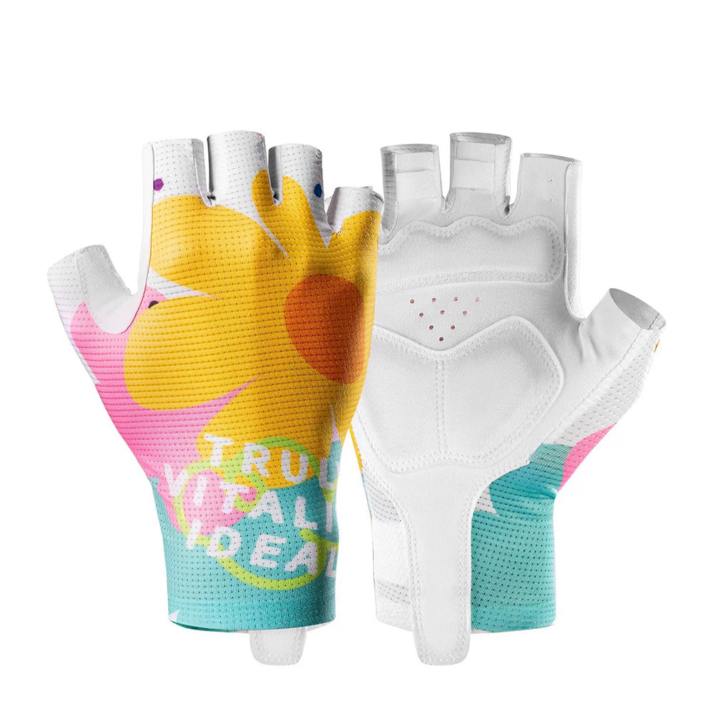 Colorful Graphic Shock Absorbing Bike Mitts