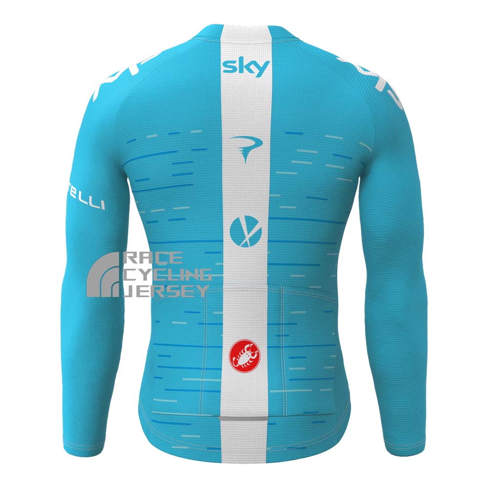 2018 Sky Rapha Fleece Long Cycling Jersey