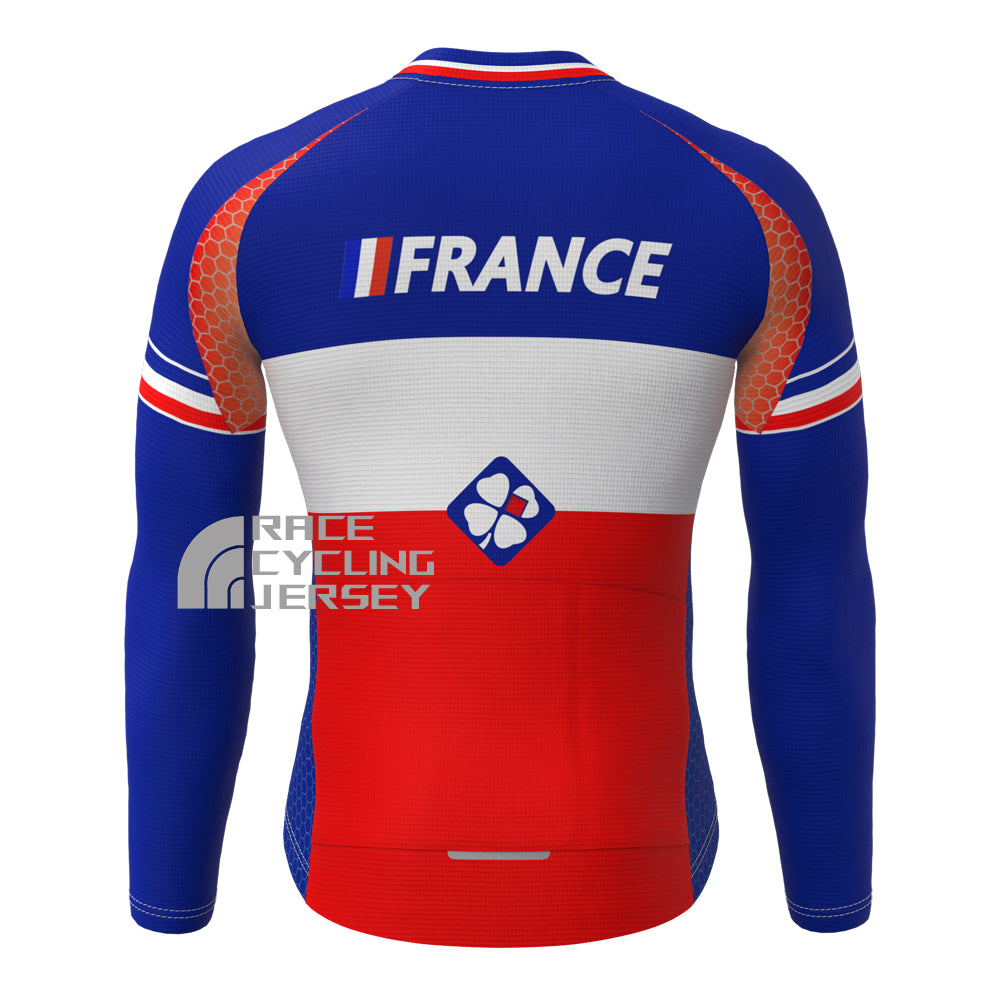 France FDJ Fleece Long Cycling Jersey