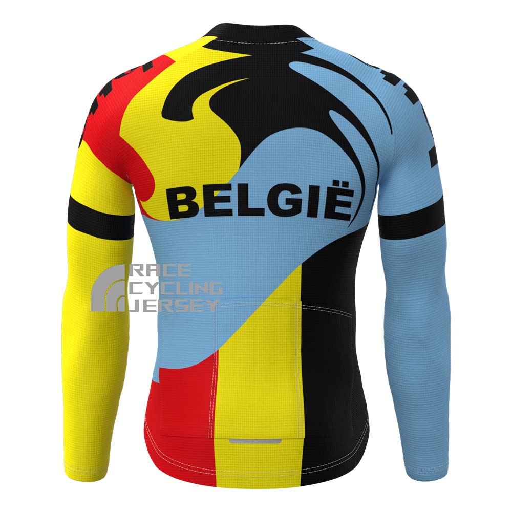 Belgium Fleece Long Cycling Jersey