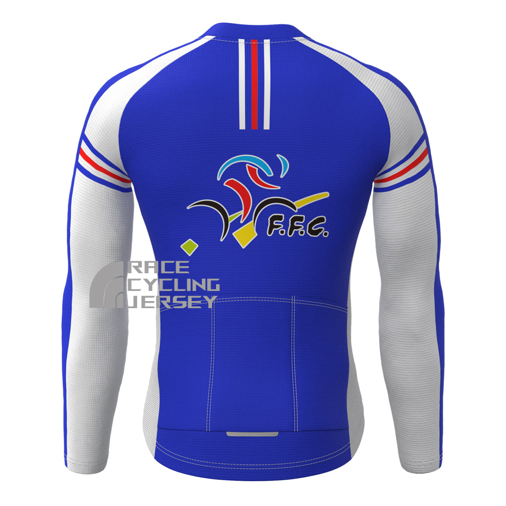 2003 France Fleece Long Cycling Jersey