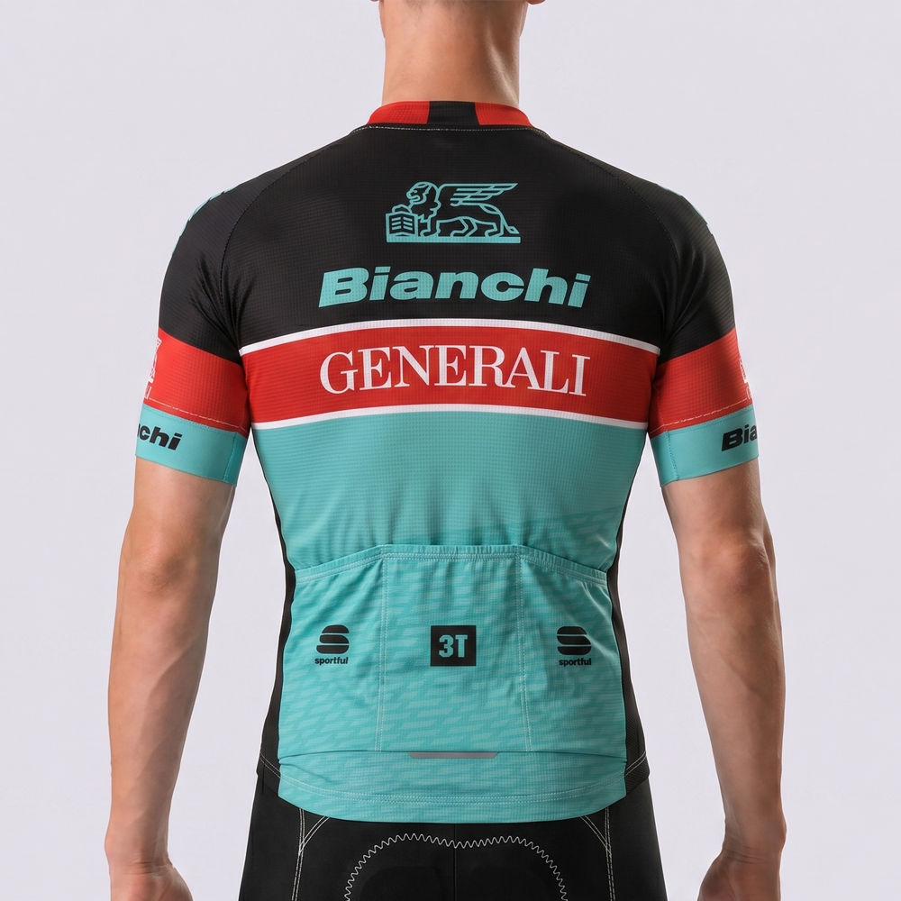 Generali Bianchi Short Sleeves Cycling Jersey