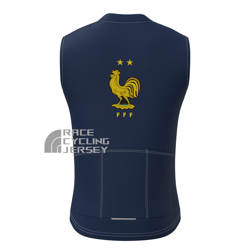 France Fleece Sleeveless Cycling Jersey