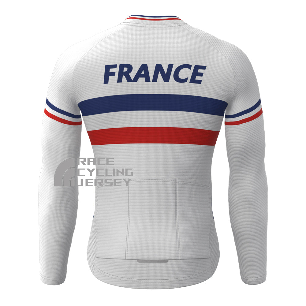 France ALE Fleece Long Cycling Jersey