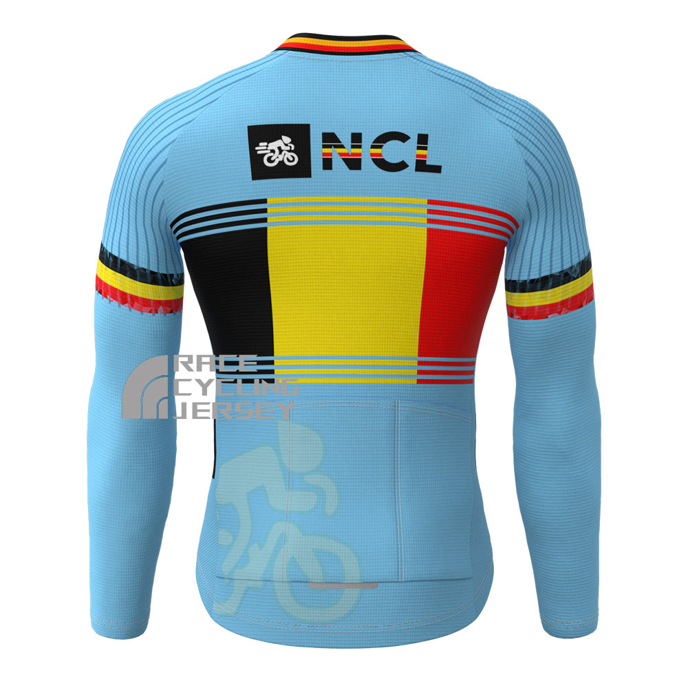 Belgium GillesVC Fleece Long Cycling Jersey