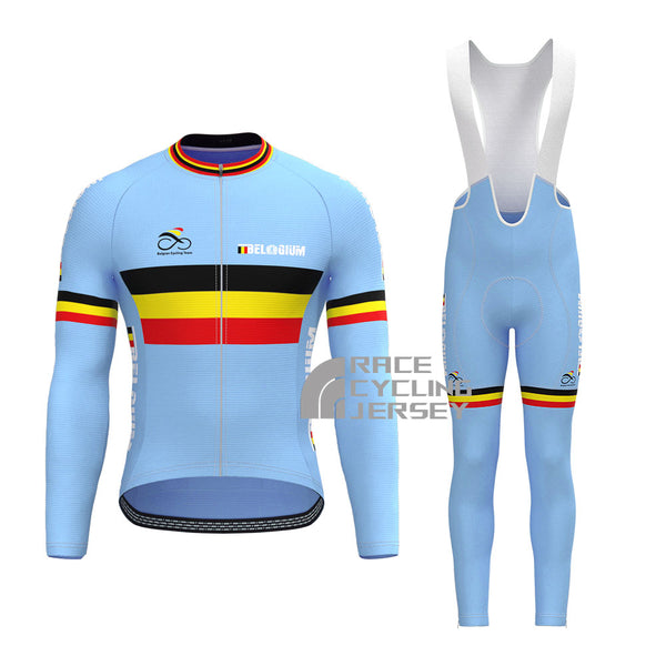 2013 Belgium Long Sleeves Cycling Kits