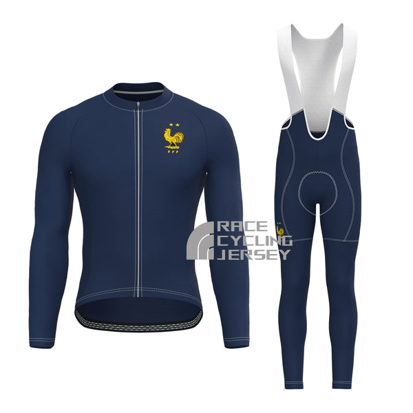 France Long Sleeves Cycling Kits